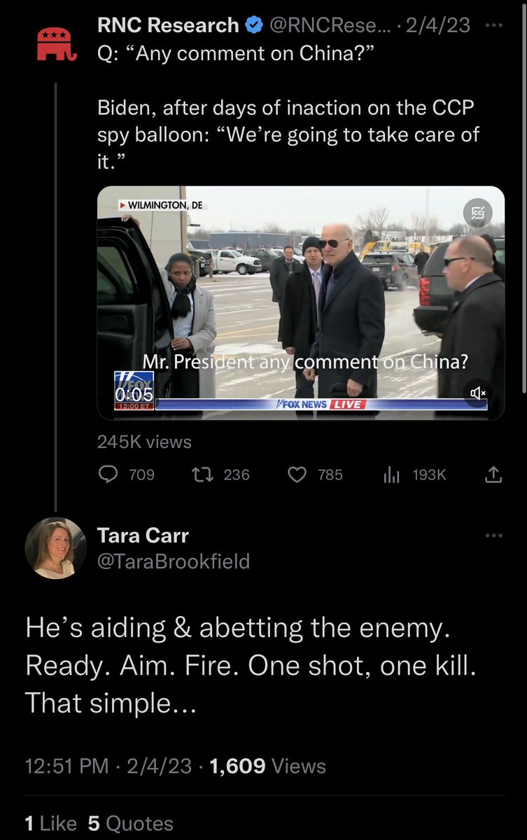 ctblogger's tweet image. Here’s the ENTIRE TIMELINE of Carr’s remarks leading up to the threat. 

Again, take note that the RNC tweet. Carr’s DID NOT copy and paste the comment, her reply to @VP comment in the RNC tweet is different and a DIRECTED to @potus. newstimes.com/news/article/b…
#AccuracyInReporting