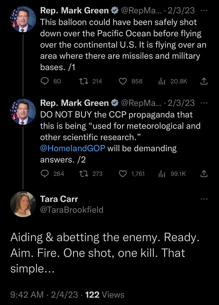 ctblogger's tweet image. Here’s the ENTIRE TIMELINE of Carr’s remarks leading up to the threat. 

Again, take note that the RNC tweet. Carr’s DID NOT copy and paste the comment, her reply to @VP comment in the RNC tweet is different and a DIRECTED to @potus. newstimes.com/news/article/b…
#AccuracyInReporting