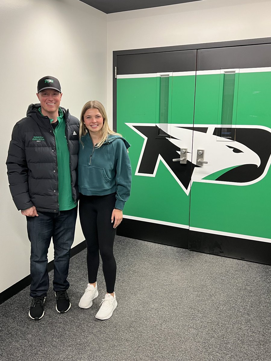 Super excited to receive my first D1 offer! Thanks Coach Amendt for the visit! <a href="/UNDwgolf/">UND Women's Golf</a> #FightingHawks
