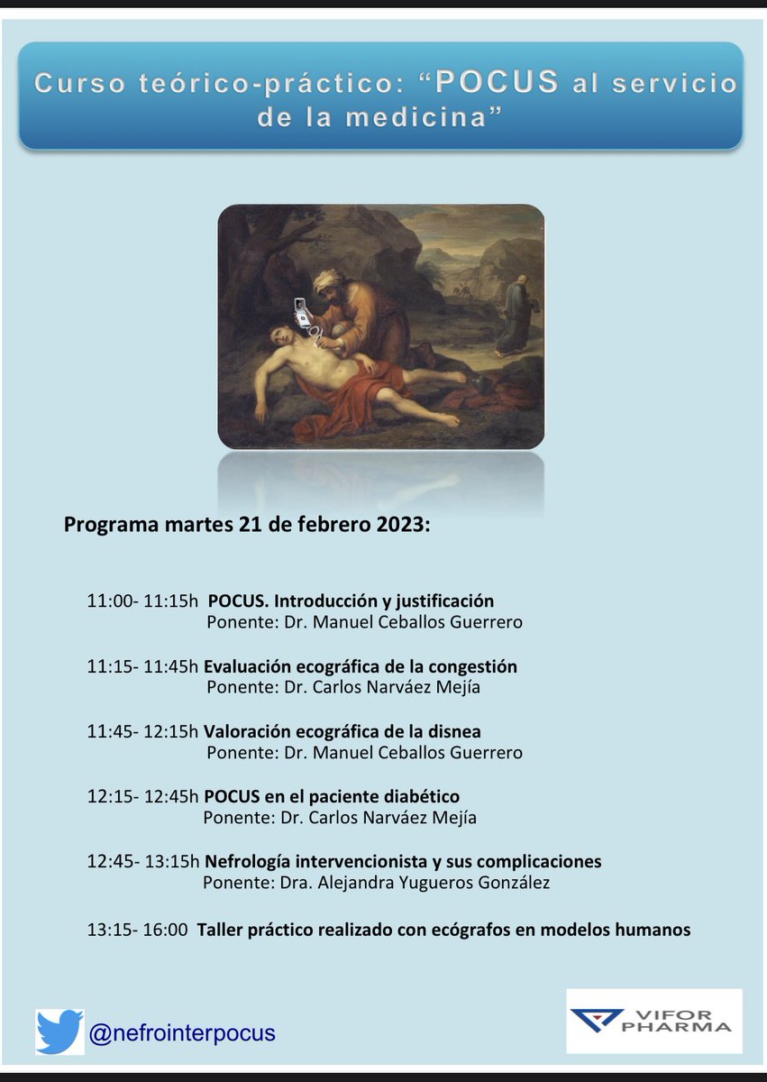 Preparándonos para Curso Medicina Interna - Nefrología POCUS : Uniendo Cádiz y Valencia de nuevo <a href="/MCeballosNefro/">Manuel Ceballos</a> <a href="/caname08/">Carlos Narváez Mejía</a> <a href="/july_sma/">JulyOsma</a> <a href="/sengndi/">Grupo de Nefrología Diagnóstica e Intervencionista</a> <a href="/nefrointerpocus/">Diagnostic and Interventional Nephrology Unit HUPM</a>  <a href="/ViforFreseniusE/">Vifor Fresenius ES</a> <a href="/SENefrologia/">S.E.N. Nefrología</a>