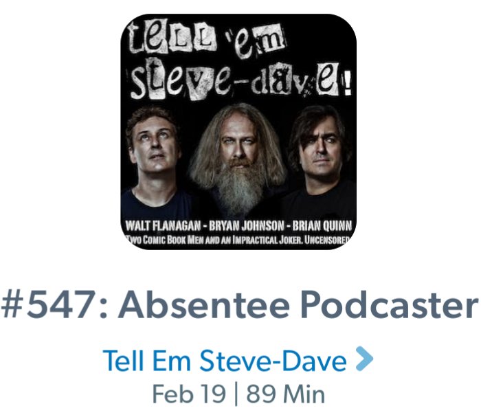 SteveFerg86's tweet photo. Instant classic #TESD episode! So many laugh out loud moments 😂. @sundayjeff @TellEmSteveDave @GitEmSteveDave Thank you for the laughs! Bummer to hear about @BQQuinn tragedy, but you guy's are hilarious. #TellEmSteveDave https://t.co/CIHQB9UYyE