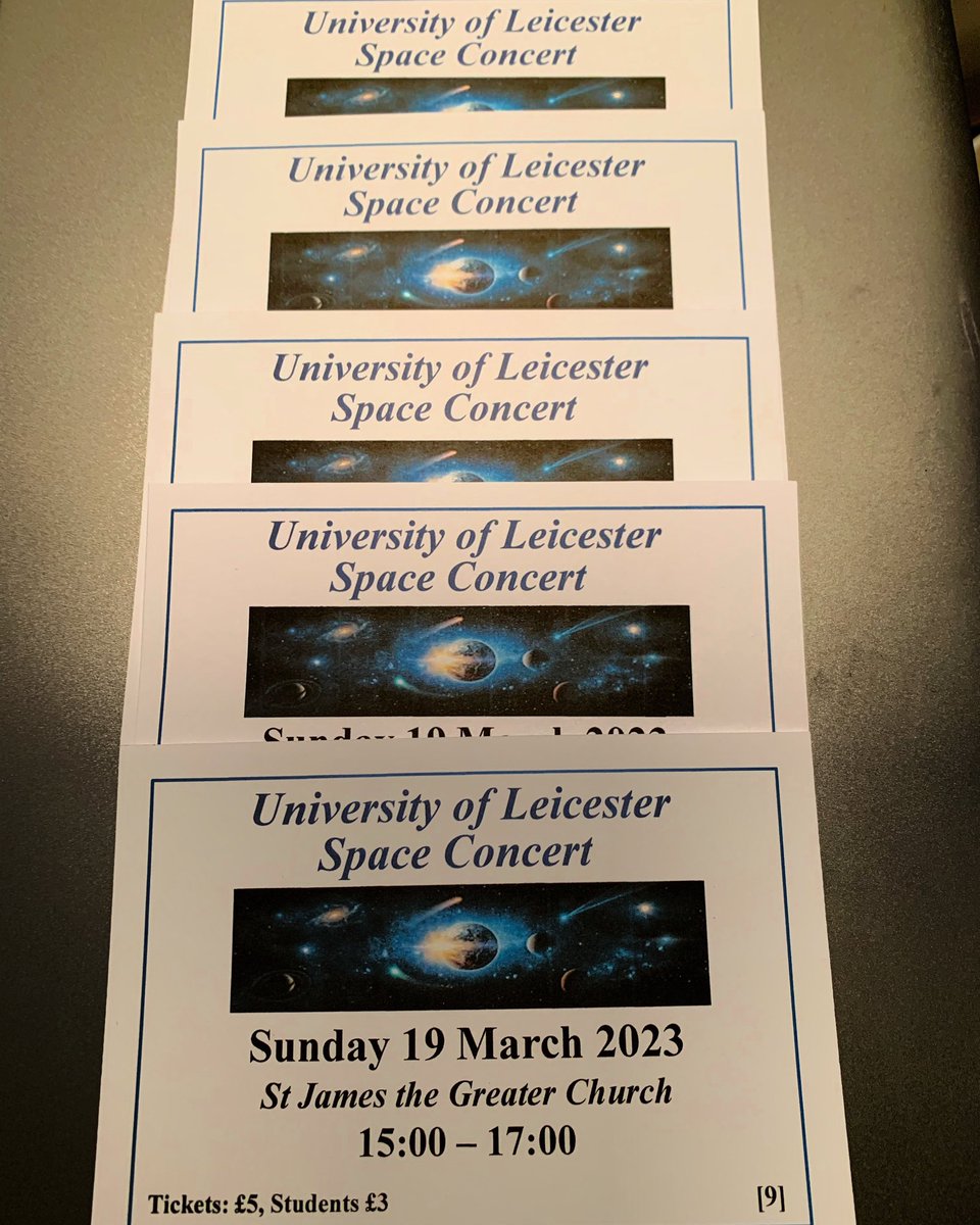 Physical tickets have arrived! This week they will be going with <a href="/lilli_helps/">Lilli Helps 💙</a> to <a href="/SpaceParkLeic/">Space Park Leicester</a>. Send Lilli or us a message if you’re based there and want to get your hands on some!
Remember to bring along cash as we can’t accept card payments.
#ticket #Concert #space #nature