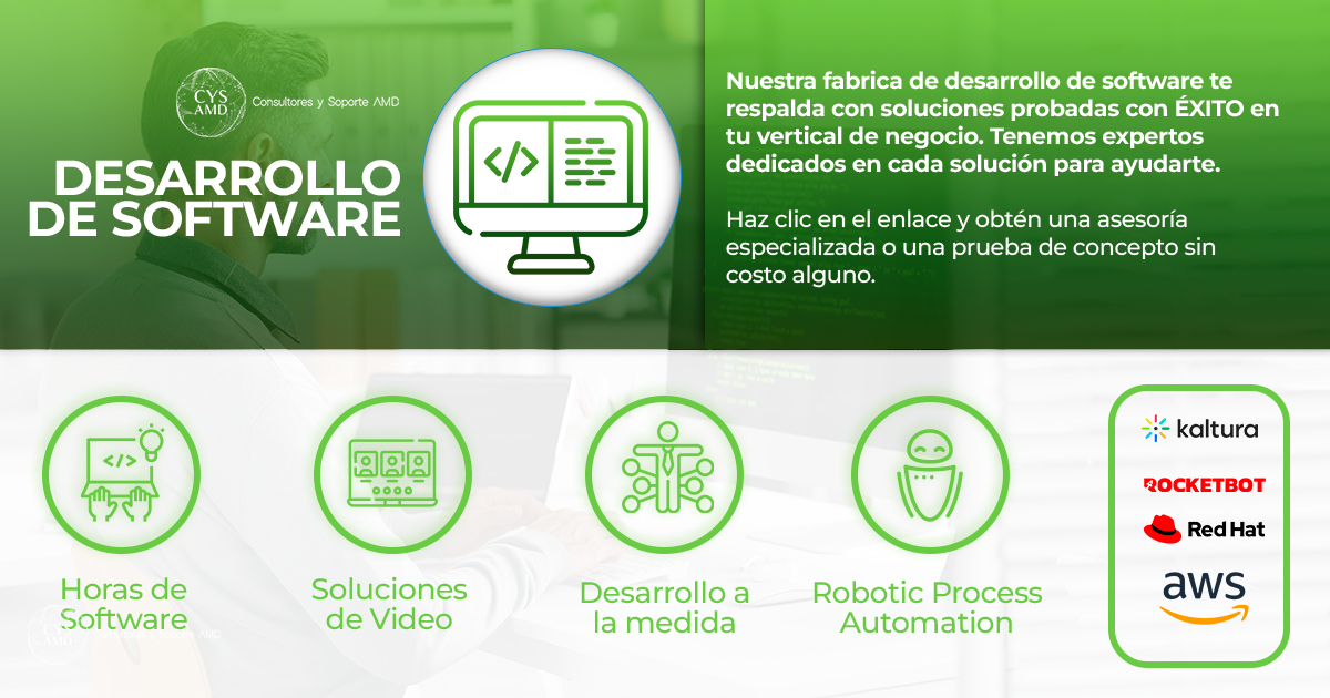 CYS_AMD's tweet photo. Garantiza un buen performance de aplicaciones y sitios web en tu empresa. Tu negocio requiere de sistemas avanzados con características de alto nivel de funciones y lógica avanzada. Agenda una charla con un especialista en desarrollo aquí:https://t.co/DHwcIGe8tW
#cysamd #Software https://t.co/6kRAMTjGH9