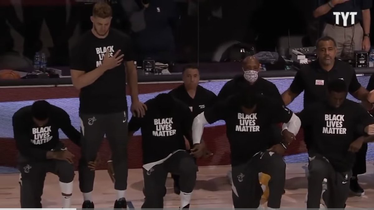 UncleDemi's tweet photo. @wojespn Also, let’s not forget he’s the lone player to stand during the anthem and Black Lives Matter movement… coincidence… I think not… https://t.co/XHePobMaw1