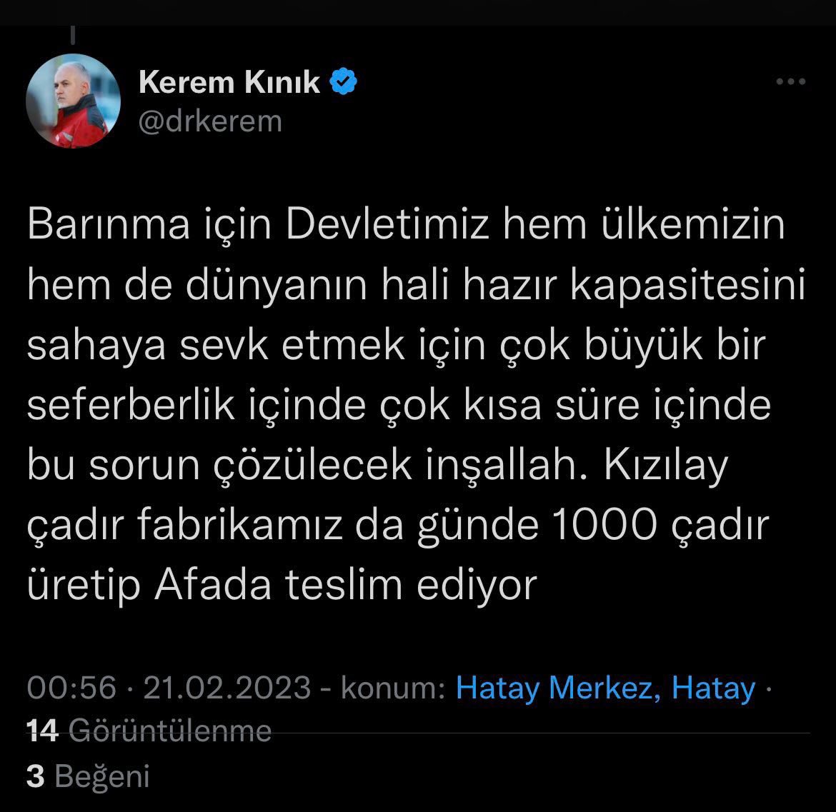 fzaofficial's tweet photo. kızılay başkanı, attığı tweeti sildiğine yönelik tweete cevap olarak yazdığı ikinci tweeti de sildi. ama ikinci tweeti haber verdiği tweeti silmeyi unuttu https://t.co/57iu73Gf3C