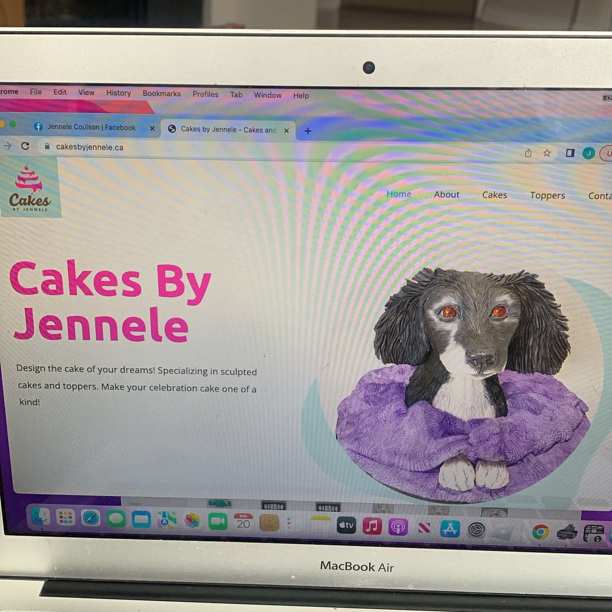 Got my website updated and looking good! Check it out CakesByJennele.ca