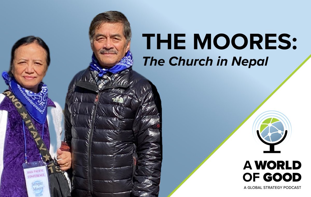 AWorldofGoodPod's tweet photo. Listen to the story of Amos and Semper Moore as they share about their journey from India to start the work of the Church of God in Nepal.

To listen, visit: https://t.co/qyQs9S7zE9

#aworldofgood #globalstrategy #chogglobal https://t.co/KMTdVzQIl6