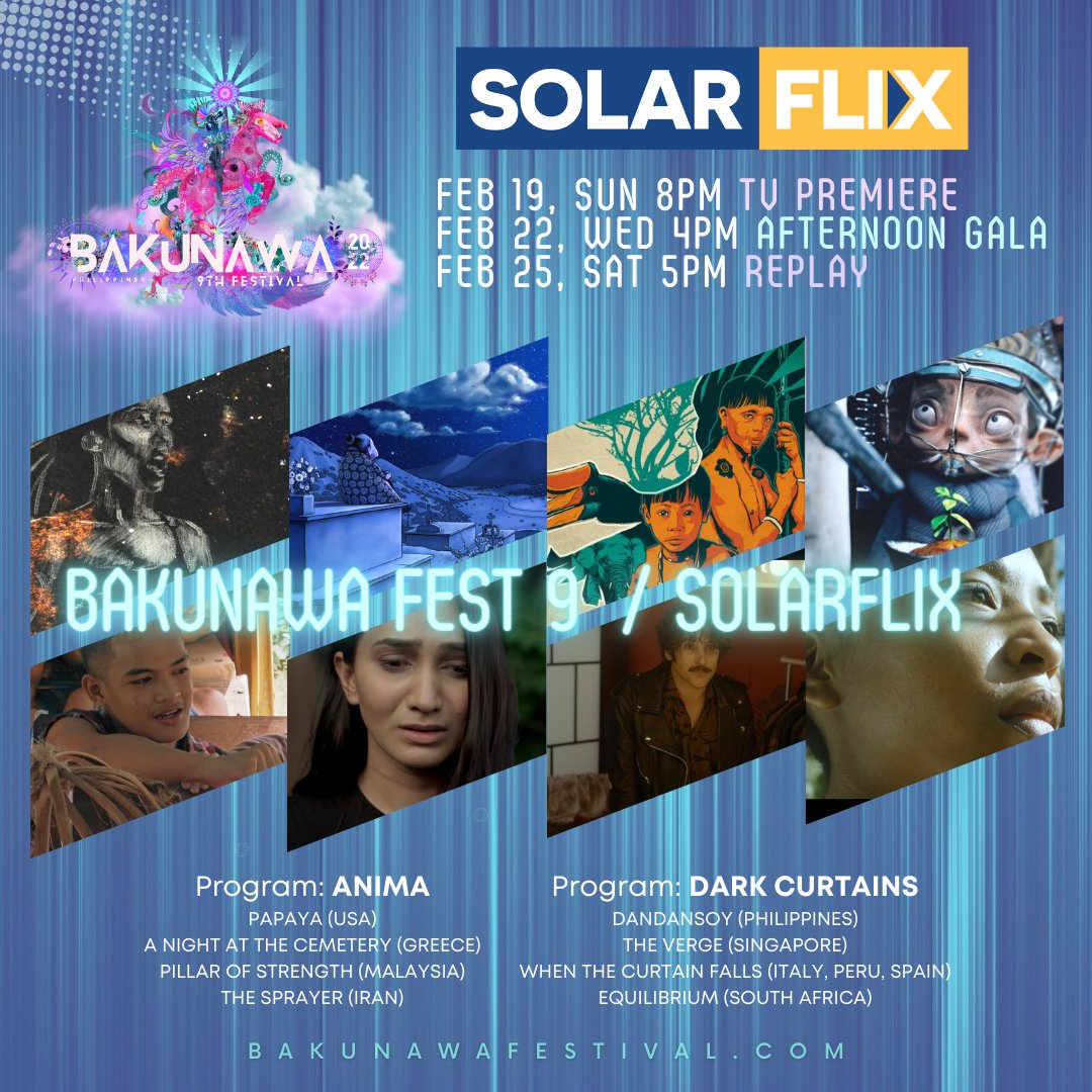 kelady_ako's tweet photo. PAPAYA - REMIX music video 🔥 broadcasting on SOLARFLIX TV PH @etcerye 📺 Feb 22, 4pm &amp; Feb 25th, 5pm!  SKYCable channel 16 • Cignal channel 21 • Cablelink channel 33 • DTT channel 21 in Metro Manila 

#bakunawafest9 #FilmFestival #kelady #manila https://t.co/Zqy2jPviFA