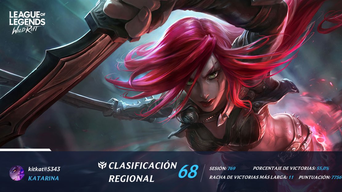 AkarrySe's tweet image. Camino al top 50 kata y maestro 15lp vamos a por ese gran maestro top 10 katarina.