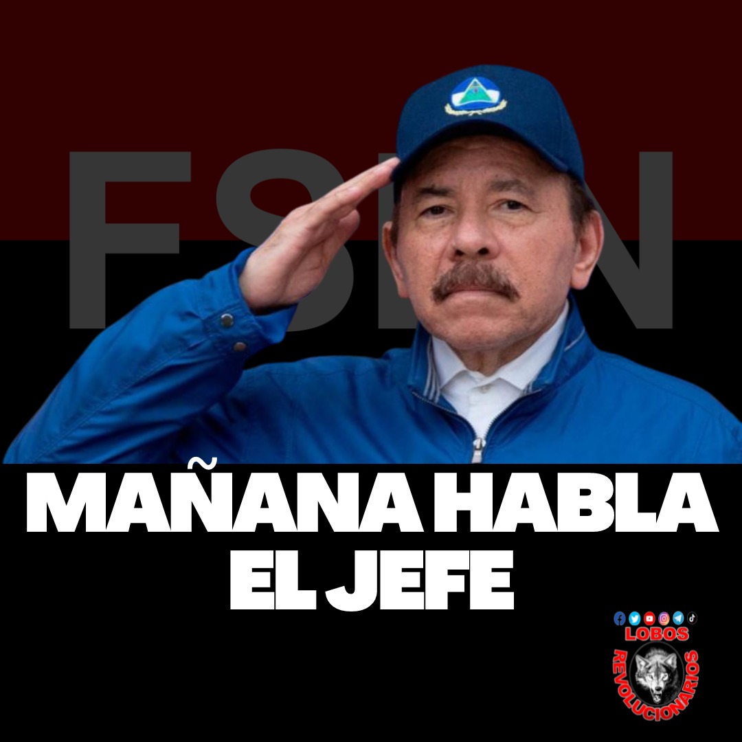 Atentos Cr@s al mensaje de nuestro comandante Daniel Ortega. #SandinoPatriaYLibertad.