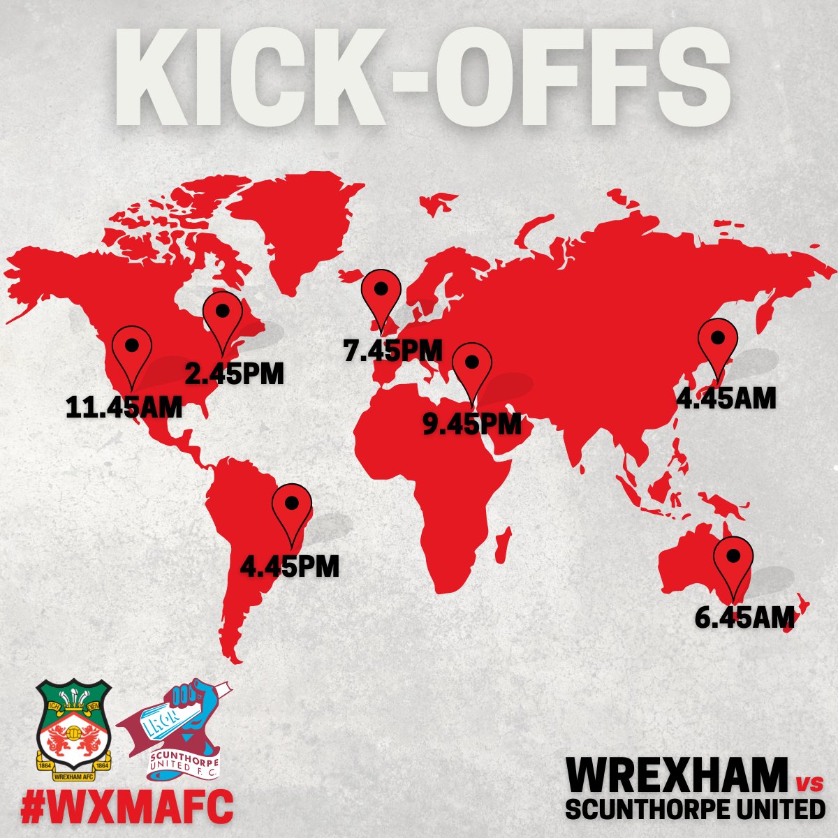 Wrexham_AFC's tweet photo. Where will you be watching Wrexham v Scunthorpe United from?

🔴⚪ #WxmAFC https://t.co/MU2UV3PcYO
