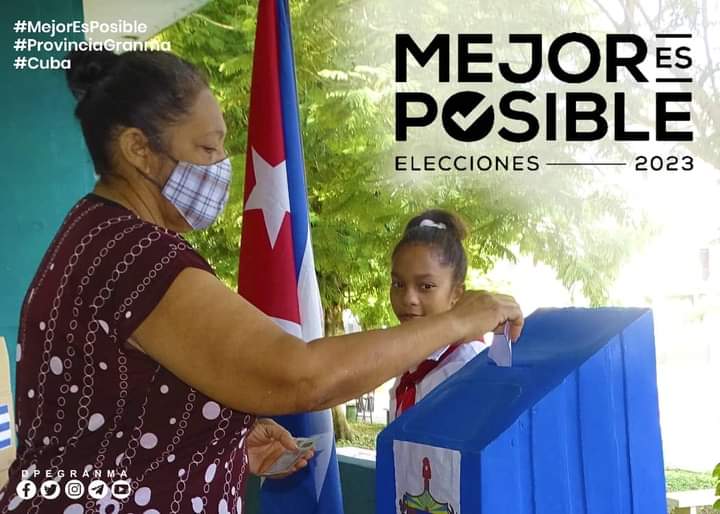 analidiaom's tweet photo. Las elecciones nacionales en Cuba constituyen en una movilización alegre y entusiasta, pues no hay triunfo mayor que la posibilidad de decidir el futuro con soberanía y libertad. #MejorEsPosible #YoVotoPorTodos #VotoUnido #LaHabanaDeTodos @gobhabana @AMPPCHabana https://t.co/m6gRKJCLvR