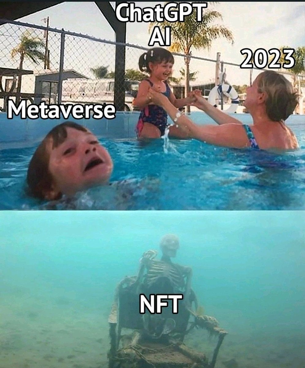 Mucho inteligencia artificial pero alguien quiere pensar en los NFT
#ia #Metaverso #ChatGPT