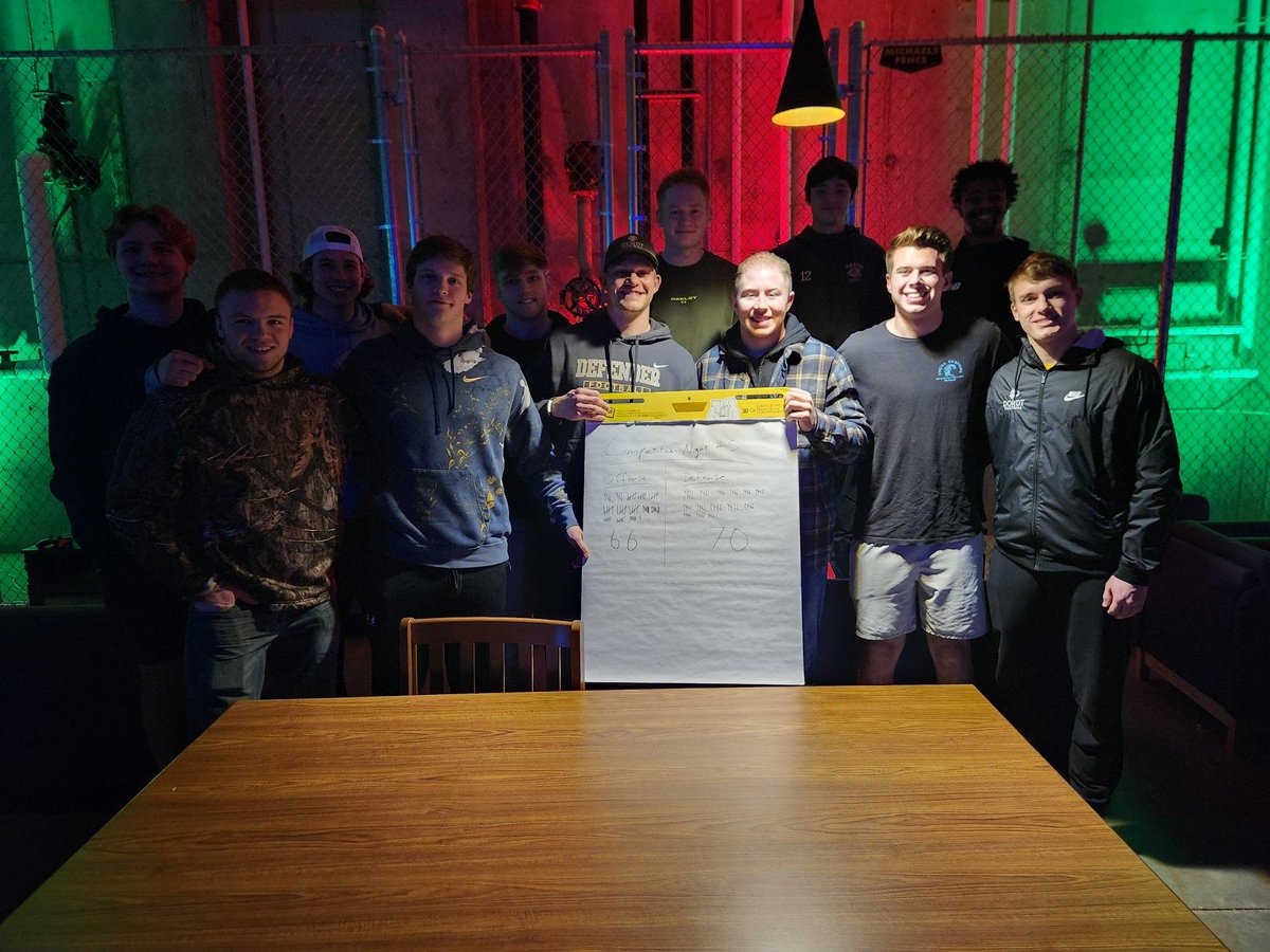 Coach_Roelofs's tweet photo. Winter Competition Event #3 - Mario Kart, Smash Bros, Madden, and more in the Dordt Gaming Bunker! Defense comes out with the big W to get on the board and make it 2-1! #CompeteFiercly @DordtFB https://t.co/904eJb1hOx
