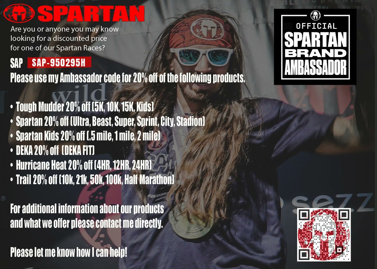 tylertoone's tweet photo. Hey Spartans! Let the good times roll in Las Vegas in March - who is going to be there to race? Feel free to use this code to get 20% off all these different races, including any merchandise. See you all there in Vegas! https://t.co/fpRLSLV5K7