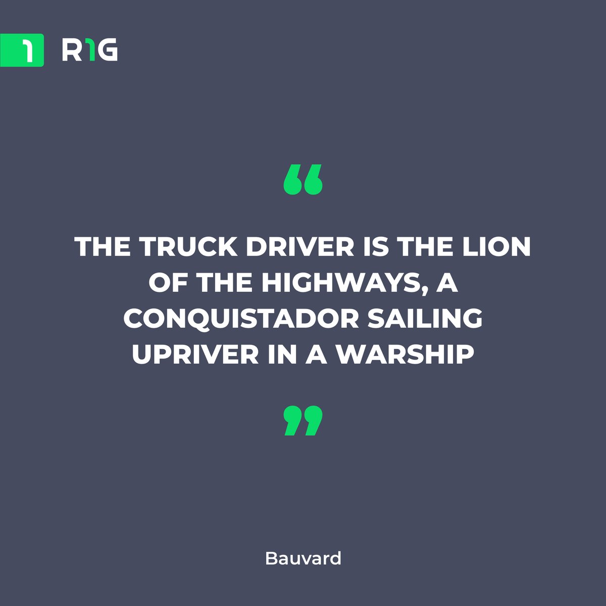 bigrigapp's tweet photo. The truck driver is the lion of the highways, a conquistador sailing upriver in a warship - Bauvard

#truckdrivers #truckmechanics #truckindustry #mybigrig https://t.co/b308n2jol6