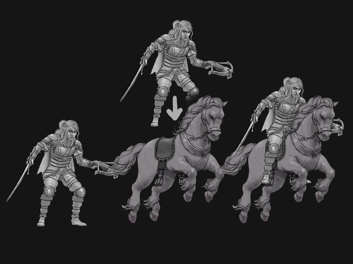 Remember my Narzugon and his mount, the Nightmare? youtube.com/shorts/ZTknk1x…

… we’ll, this week’s set will be inspired on it!

#dnd #dungeonsanddragons #ttrpg #tabletopgames #paperminiatures #paperminis