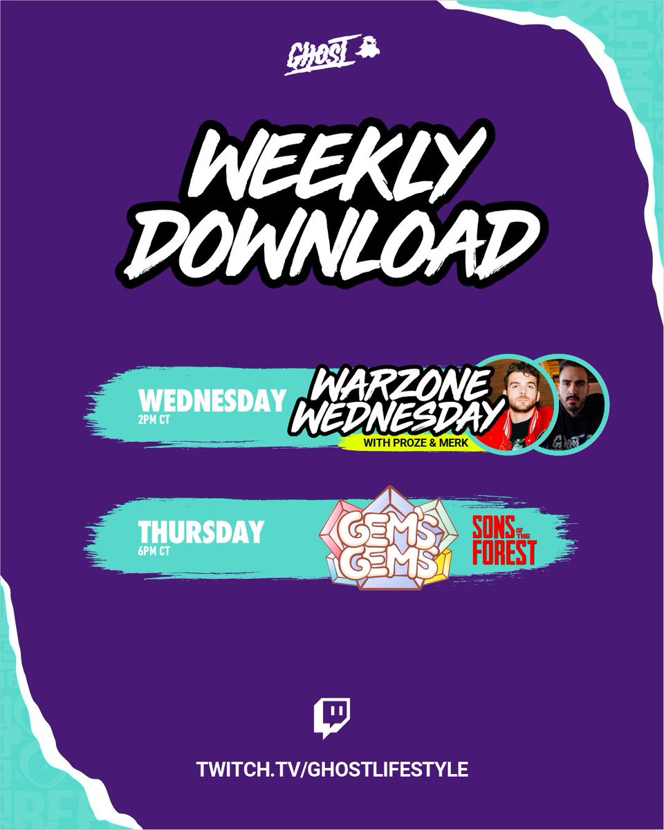 GhostGamer's tweet photo. Who's ready for this week!? 😎

📺 https://t.co/Nhl4CGZ51X https://t.co/bIRXa2wIAH