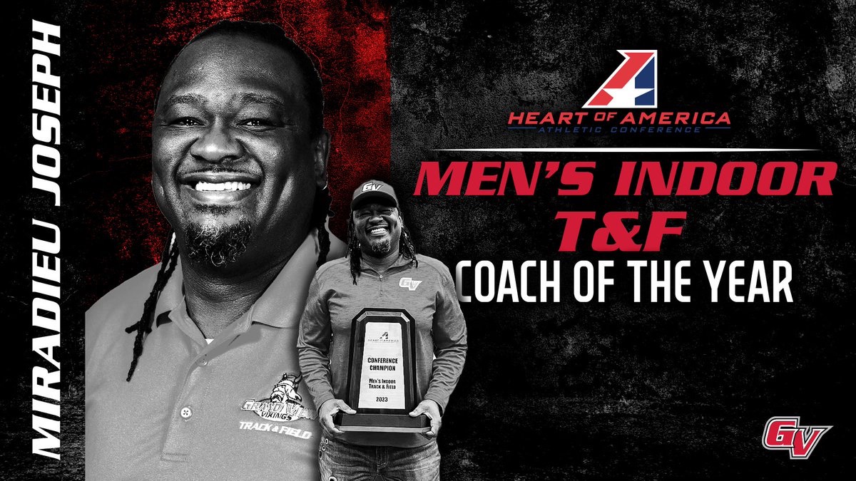 VikingAthletics's tweet photo. 𝗖𝗢𝗔𝗖𝗛 𝗢𝗙 𝗧𝗛𝗘 𝗬𝗘𝗔𝗥 𝘅𝟮 🤩

First-year head coach, Miradieu Joseph has done it again, Men's indoor T&amp;F Coach of the Year! https://t.co/lbHVeiGfZZ