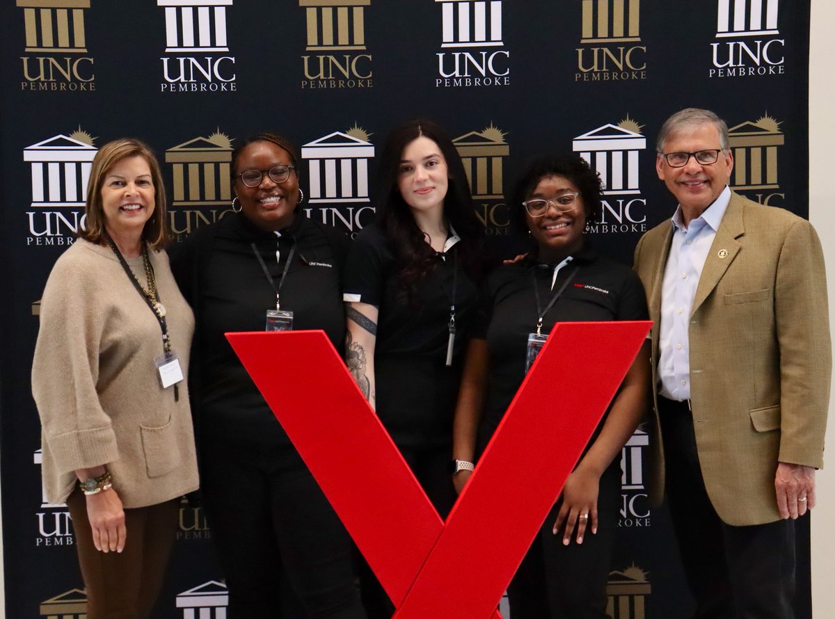 So proud of these three amazing #Braves who worked together to bring @Tedx to the <a href="/uncpembroke/">UNC Pembroke</a> campus.