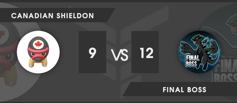 A big congrats to <a href="/FinalBossPoGo/">Final Boss</a> who played amazing this week and earned the W to stay in Emerald.

A cycle of highs and lows for the Shieldon - hello again 💎 tier

❗❗LIVE  the final recap of the cycle  ❗❗
 
 twitch.tv/ShieldonPvP