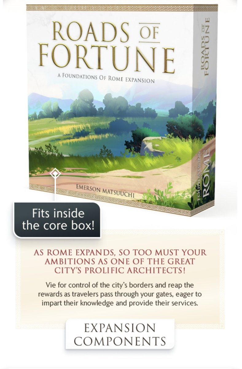 SKYuJyh4gJbZrJG's tweet photo. Foundations of Rome: Roads of Fortune and Second Printing
updateがありました〜
・誓約マネ:2023.2末→2023.3まで延長
・製造納期若干遅延:2023.6→2023.8
・専用バック:良い感じ
・マット:要望議論あり
・ルール:公開PDF
・プロモカード
完成が楽しみです〜
#FoundationsofRome
#Kickstarter https://t.co/i2XNSusLgd