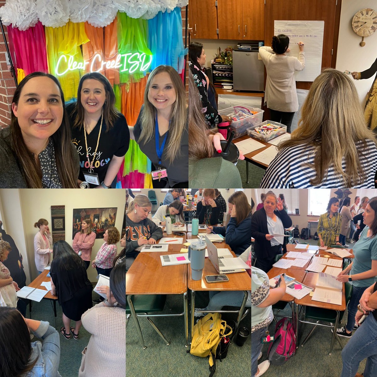 JeniferAHarrell's tweet photo. Teachers collaborating and diving deep into the research and resources for supporting our students in representing addition and subtraction in 2nd grade. #ccisdICs #ccisdlearns #ccisdelemath https://t.co/fGxHHF3WWa
