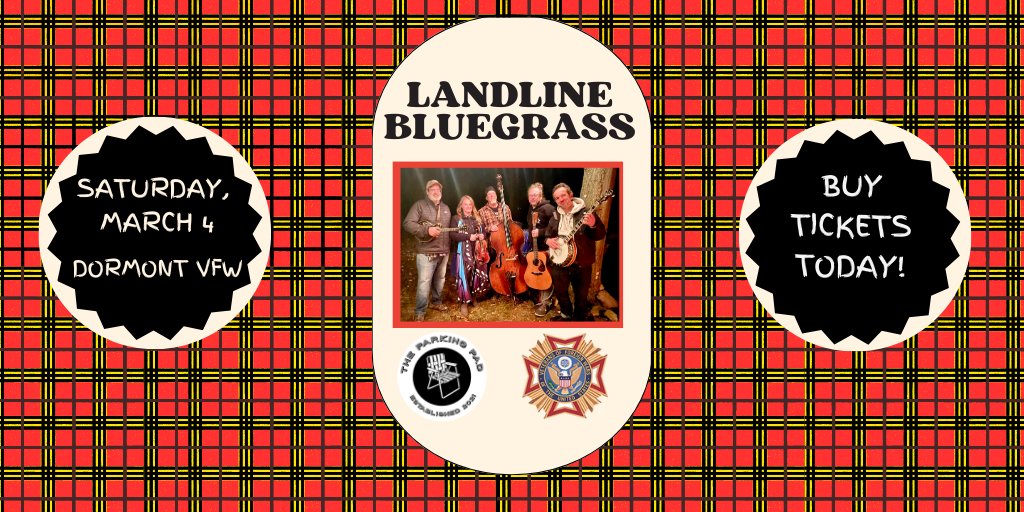 PGHCityPaper's tweet photo. 🪕 Landline Bluegrass comes to the Dormont VFW on March 4 at 7 pm! This will sell out, buy tickets today! 🎻

Tickets here: https://t.co/V7PJQbG2KE

#sponsored https://t.co/yiIiu0enb8
