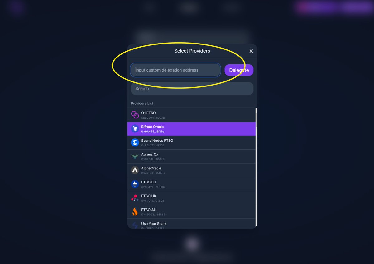 Our delegate app has been updated again. It is now possible for you to delegate to all providers on Flare and Songbird networks. 🚀