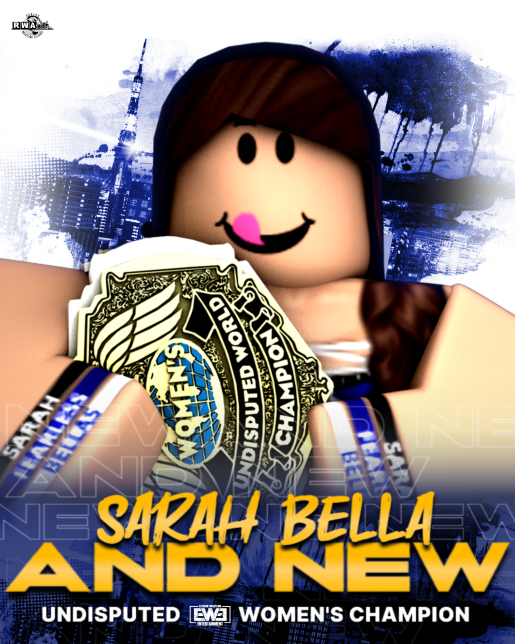 EWEPart2's tweet photo. You can look but you can't touch!🎶

Former first ever RWA Women's champion, Sarah Bella is back on top of the Women's division, as she beat multiple women in a championship tournament proving that this is Team Bella's world and we are just living in it!

@SarahBella_02 https://t.co/6HQAJg9OZv