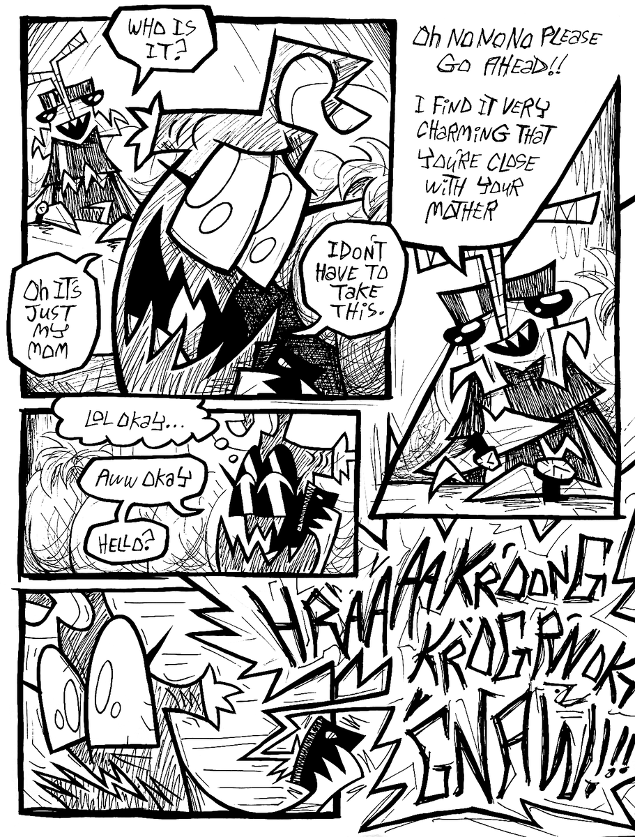 SkidSkunk's tweet photo. (1/2) #skidtheskunk #webcomic #cartoons #comics #comicstrips #traditionalart #ink #blackandwhite #skunk #anglerfish #DoubleStandards #culturalbaggage #fetishization #dating https://t.co/17Y6cNyULq