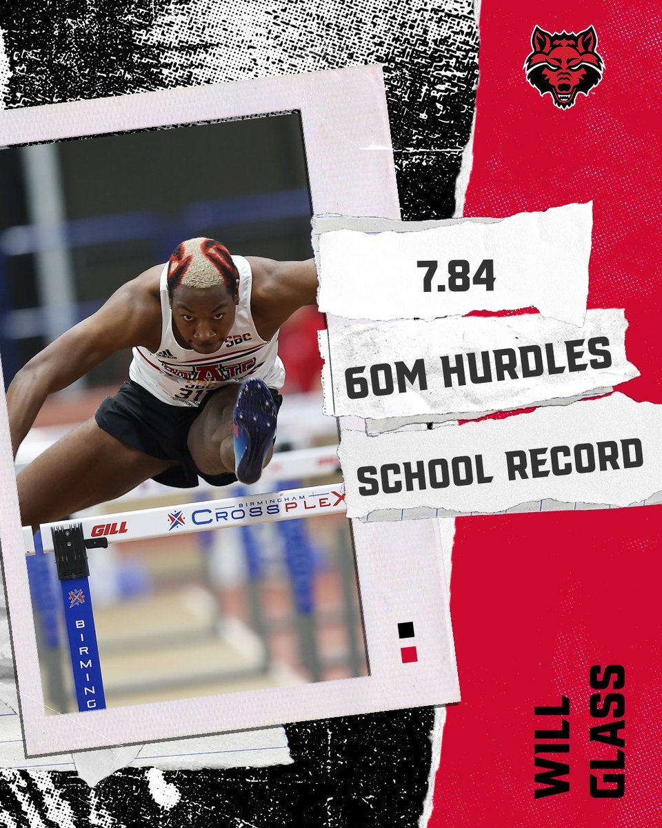 🚨SCHOOL RECORD🚨

Will Glass takes his heat AND the school record in the 60m hurdles!

2️⃣ Will Glass, 7.84Q
3️⃣ <a href="/ColbyEddowes/">Colby Eddowes</a>, 7.95Q [PR]

📊 bit.ly/3Id3lHi
📺 es.pn/3IeAbYe