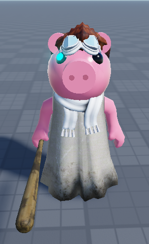 RealStrims's tweet photo. @LoganPlays14 I made you as piggy. I took a free model of piggy and put your stuff on it. https://t.co/4JWPANAzzu