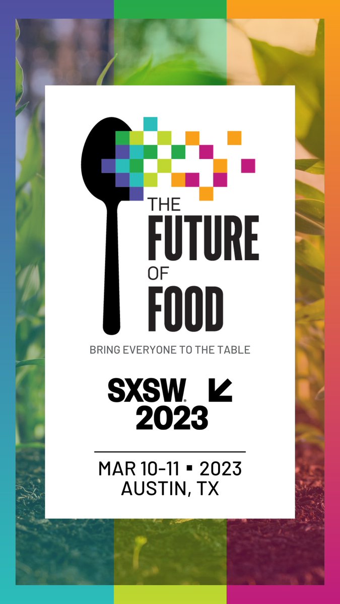 Join us in co-creating a better food system.
:eventbrite.com/e/free-the-fut… (Event is free + open to all- no badge required)
 @LittleHerds. @CooksNookAustin.
#FoFSXSW #FutureFood #SXSW #zerohungerzerowaste #zhzw #FutureFoodSXSW #SXSW2023 #SDOH