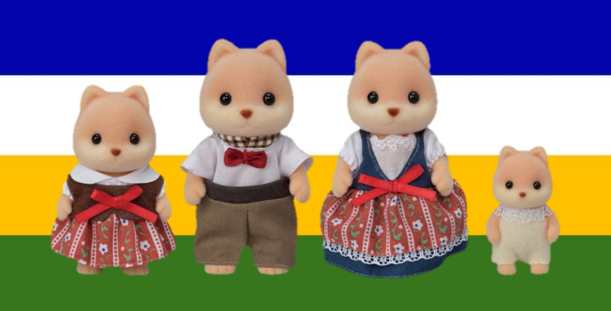 UrFaveBrazilian's tweet photo. The Caramel Dog Family from Sylvanian Families is Brazilian! https://t.co/XLaX2fOQ65