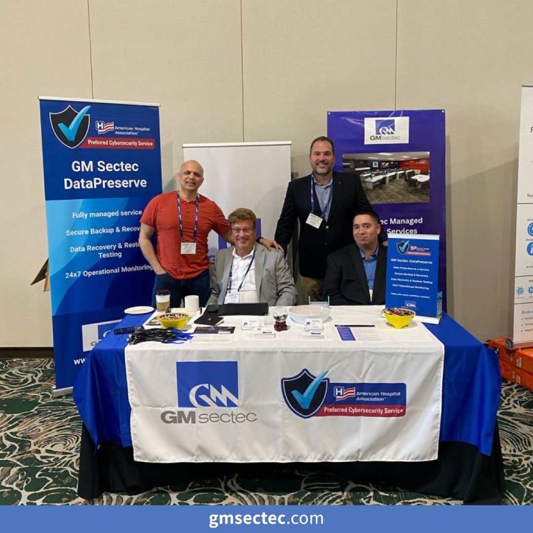 gmsectec_us's tweet photo. #GMsectecProud | GM Sectec USA team at AHA Rural Health Care Leadership Conference in San Antonio Texas. #AHA #Commvault #DataPreserve https://t.co/IlDCuj92Tq