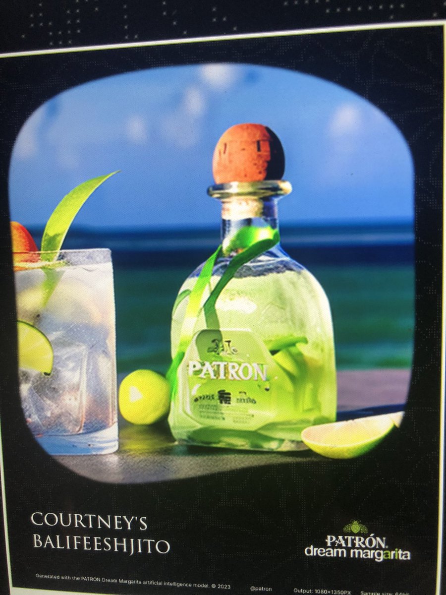 CourtneyHunts's tweet photo. #PatronDreamMargarita #PatronSweepstakes @Patron https://t.co/2poQYSI723