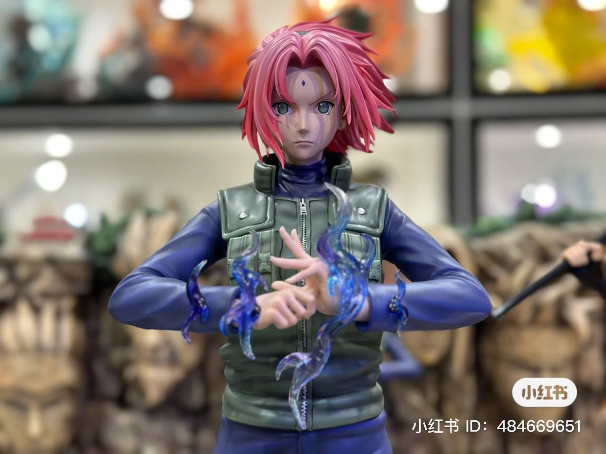 AcervoSakura's tweet photo. New figure of Sakura Haruno War Arc by 缺氧studio!  

It's definitely one of her prettier figures, I love the activated byakugou!  I hope we have an official figure of her using that power 🤞🏻🌸 https://t.co/Jqvw0lJtII