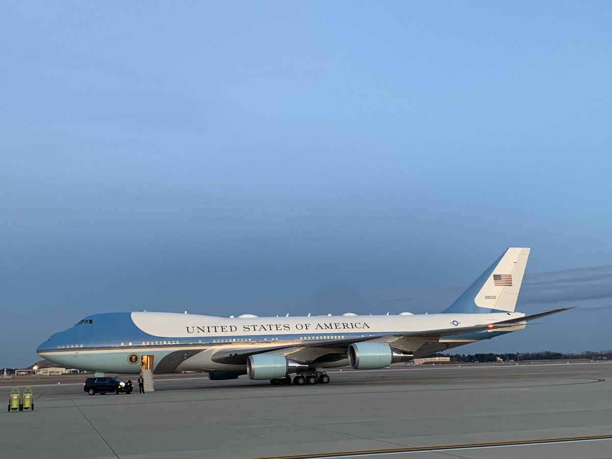 Hey we missed the real news but us travel poolers are headed to Warsaw to catch up with ⁦⁦<a href="/POTUS/">President Donald J. Trump</a>⁩ , using his usual plane. Because no POTUS aboard, it’s not Air Force One. Instead we get the designation “Special Air Mission 28” which is actually quite cool sounding.
