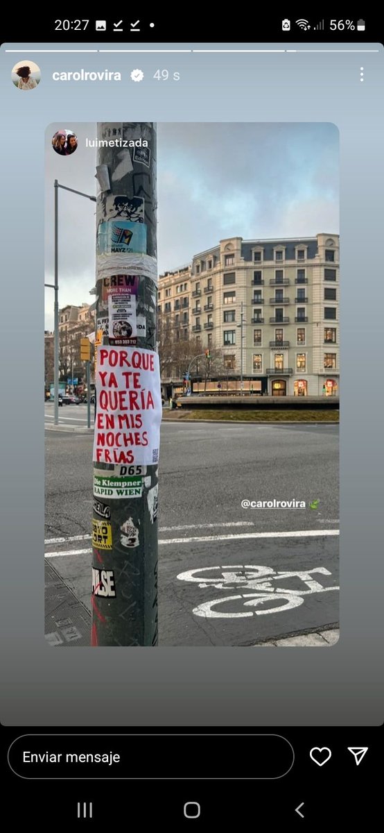 Mariaxime5's tweet photo. Carteles que se pueden encontrar en las calles españolas... 😍😍😍
IG: Carol Rovira
#CarolRovira
#ComoNinguna
#VerdeAmarilloAzul
#carolrovirafans https://t.co/VD2yIgXwin