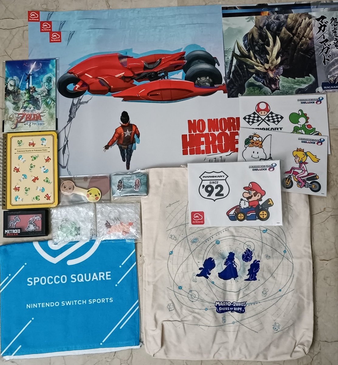 La de cacharrería que conseguí gratis de la tienda de Nintendo 😎