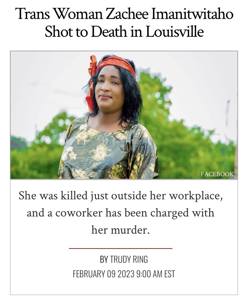 A Black trans woman was murdered recently, yet I don’t see nearly as much sympathy for her or her family as Brianna Ghey.

You all need to care about Black trans people just as much as you care about white trans people.

Her name is Zachee Imanitwitaho. #SayHerName