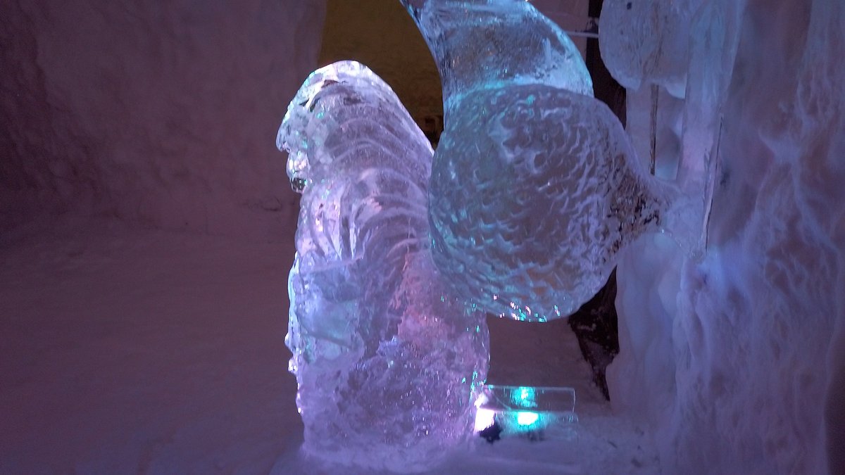 A screenshot from the Snowland video youtu.be/u2byxMaww0U on our YouTube channel youtube.com/@southofceres 

#snow #winter #ice #sculpture #icesculpture #sculptureartwork #travel #travellife #traveldestination #igloo #igloodining #Rovaniemi #Lapland #travelphotography #holiday