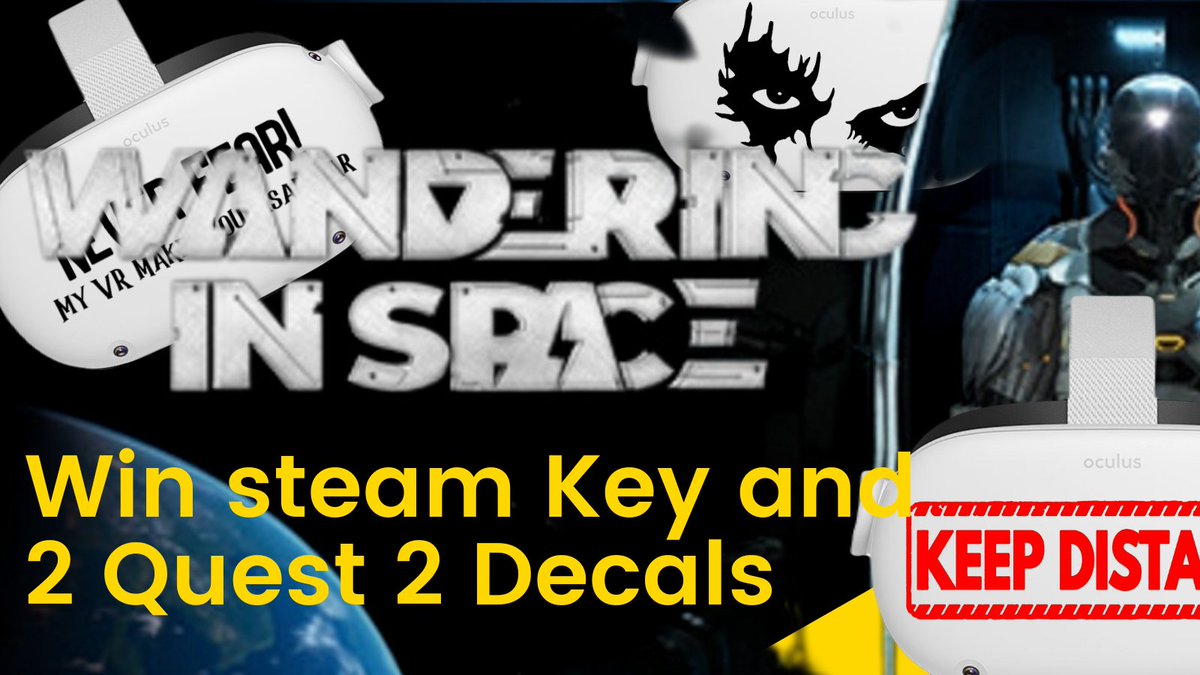 DryadsOutdoors's tweet photo. Weekly give away
Wandering in Space Steam Key
2 quest 2 or pro decals
https://t.co/cDh63Epdyd
@WanderingInSpa1
#vrcontest #vrgames #steamvr #pcvr https://t.co/ypoNAZFn2j