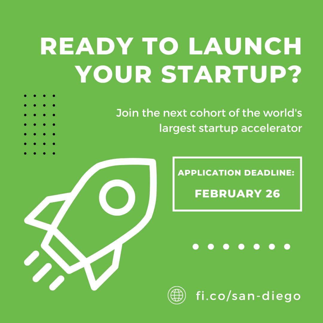 Calling all early-stage startup founders. 

I run the SoCal chapter of the world's largest startup accelerator. 

Our next cohort starts soon with applications due February 26. 

Learn more and apply here: fi.co/san-diego

#startup #accelerator <a href="/founding/">Founder Institute</a>