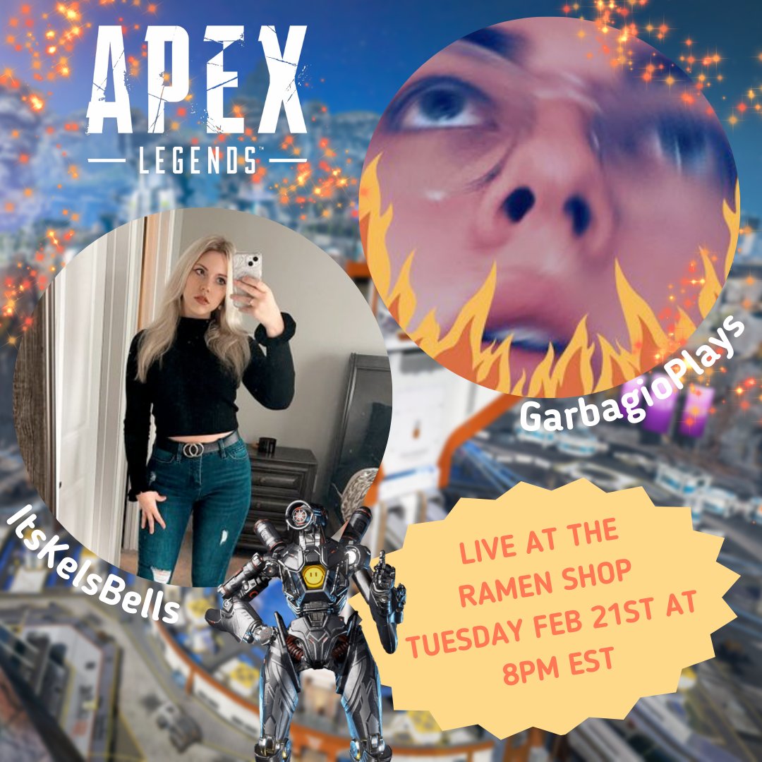 nerdynood's tweet image. Here is a schedule THREAD for this this week! Cuz we've got a jammed packed WEEK!
🍜T - @itskelsbells &amp;amp; @garbagioplays visit the ramen shop for some Apex Dubs! 
🍜 F -  The ECG  gang is back for some Super Animal Royale with @GingrbrdmeanPS4, @_itsProphet &amp;amp; @YikesZGaming