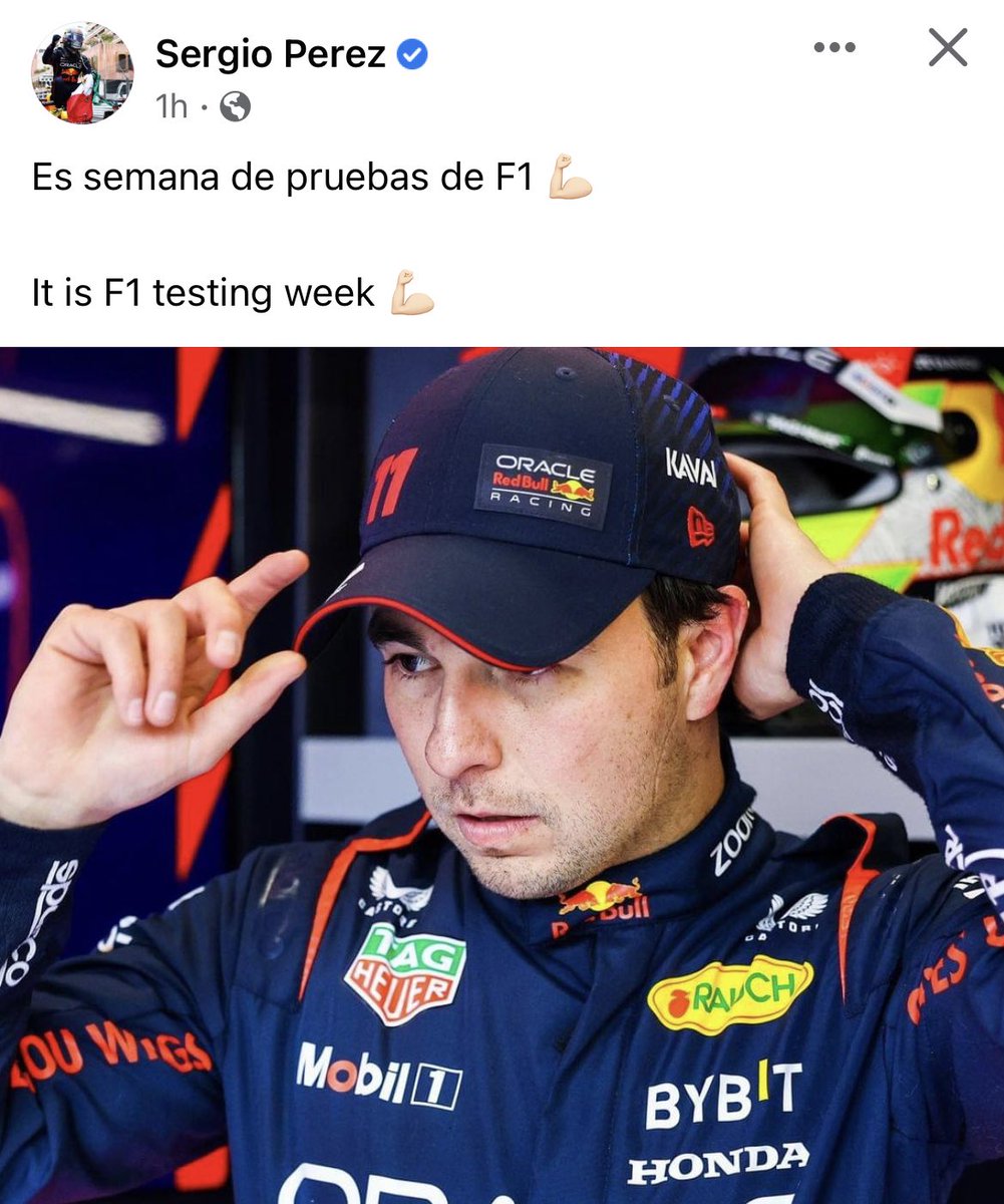 F1NewsLatam1's tweet photo. No nos abandones aquí @SChecoPerez 🥹 https://t.co/GOxbFseeiM