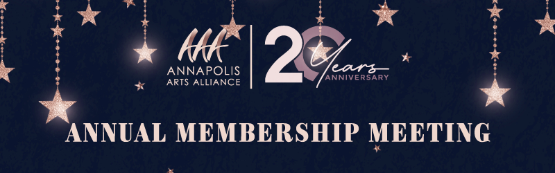 ANNArtsAlliance's tweet photo. Have you RSVPed to the Annual Member Meeting and 20th Anniversary Celebration of the Annapolis Arts Alliance?  Deadline is this Friday! Don't miss it! - https://t.co/nwYEXC6Jbu https://t.co/HCnKhqGgPn