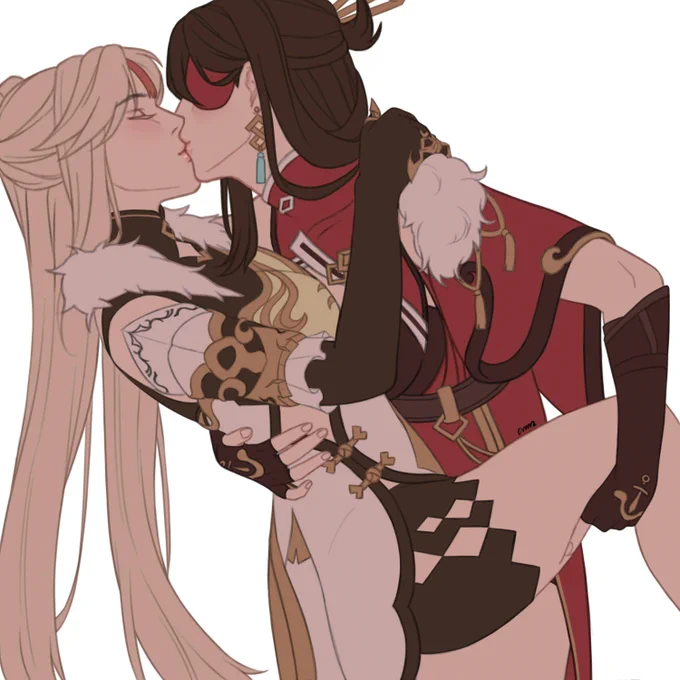 a redraw, but I made them kiss  