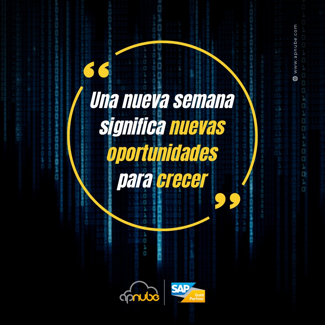 apnube's tweet image. ¡Crea tus oportunidades! Descubre todo lo que SAP Business ByDesign y ApNube pueden hacer por tu empresa y tus colaboradores! 

Conoce todo el potencial de tu empresa. Pide una demo en este link 👉🏻 bit.ly/ImpulsaElCreci…

#FelizLunes #mondaymotivation #SAPBusinessByDesign